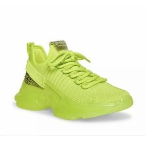 Steve Madden Maxima Lime SM NY90 Sneakers Women’s Sz 12 Rhinestones